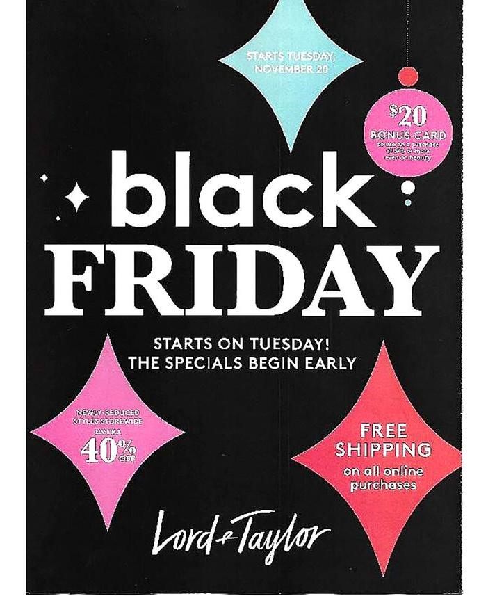 Lord and Taylor Black Friday 2019 Ad